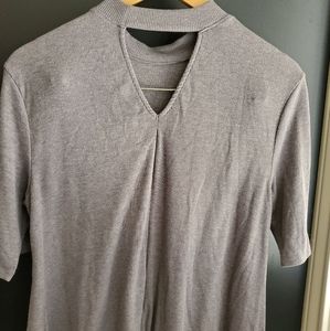 High Neck Cut Out Top